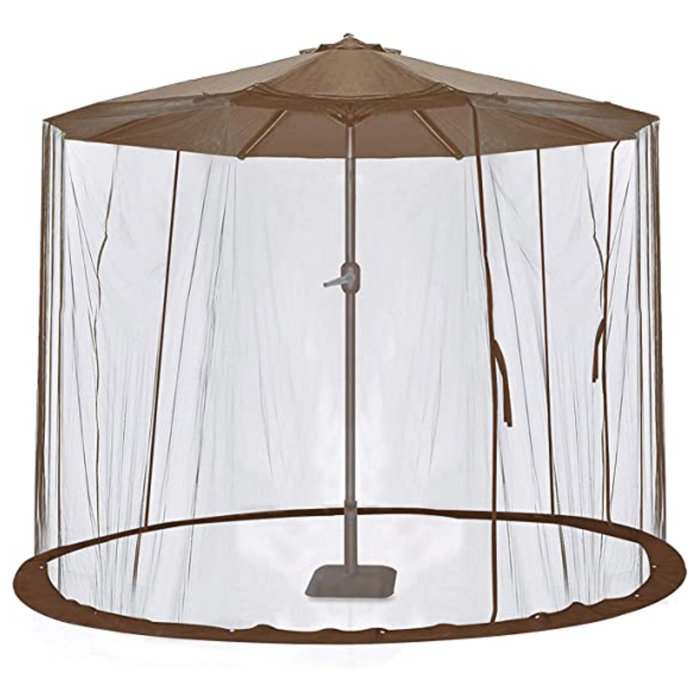 Artudatech Patio Umbrella Screen With Zipper Door Wayfair